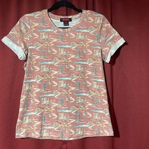 Rock and Roll medium western t-shirt